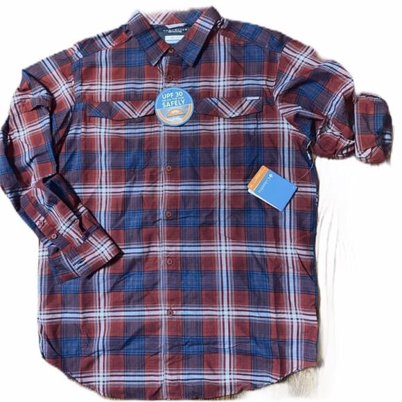 Columbia Other - Kestrel Trail Plaid Long Sleeve Button Down shirt L Tall Large Big & Tall